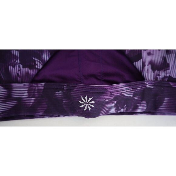 Athleta V700025943 Women's Sz XS (A-C) Purple Ultimate Printed Sports Bra - Picture 3 of 5